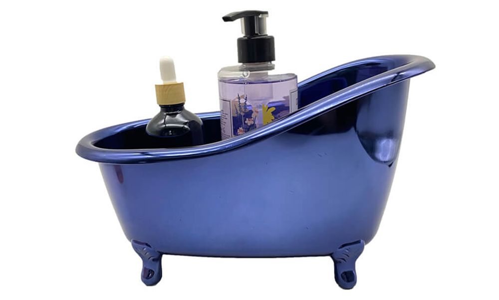 Mini vasca da bagno blu elettrolitica