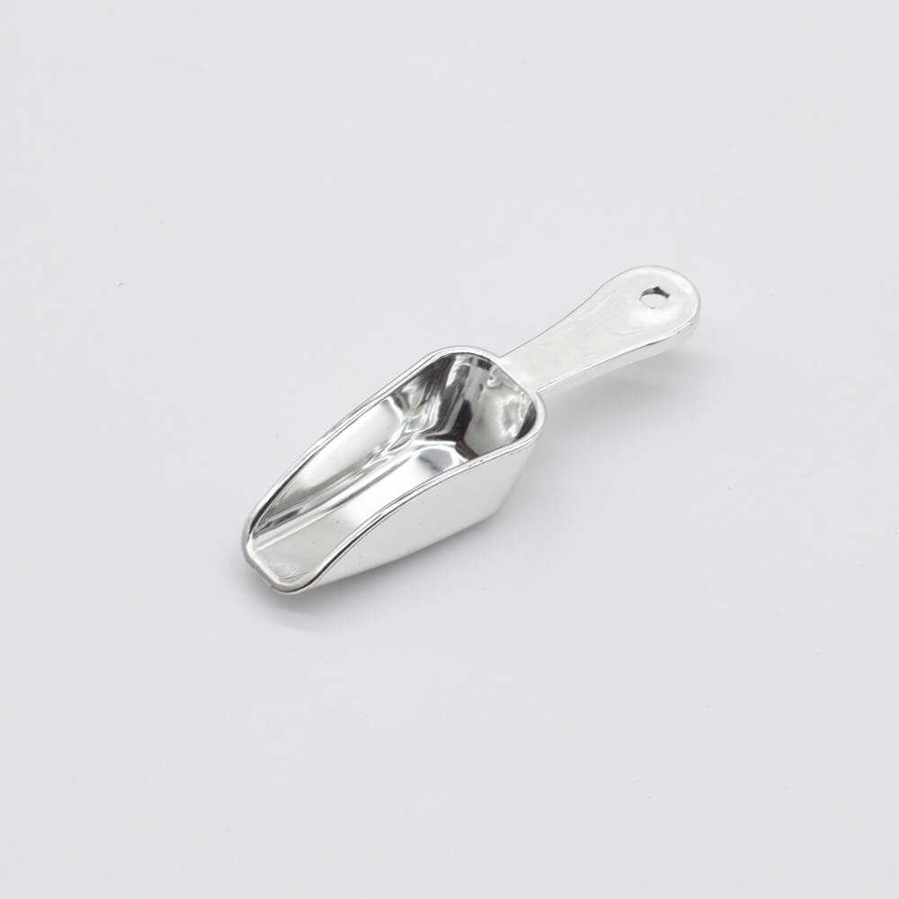 mini silver plastic spoons