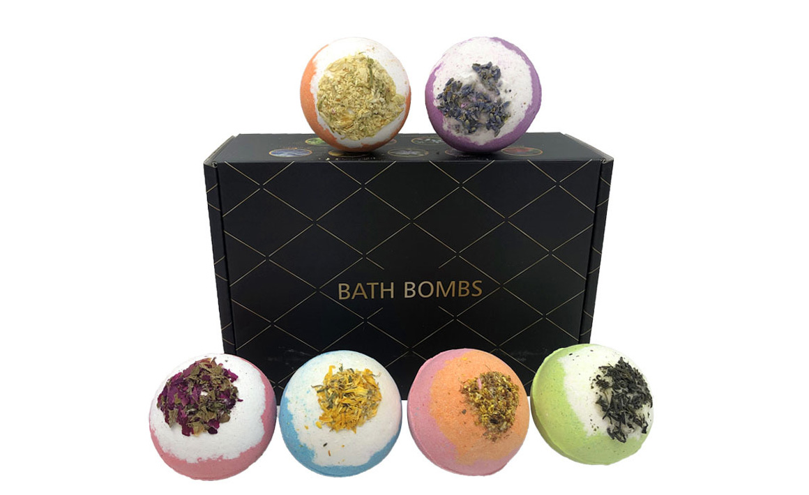 Fizzy bubble Bath Bomb Gift Set Bombe da bagno organiche fatte a mano Fizzies vegani