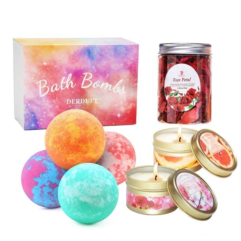 Bomba da bagno naturale Set regalo Colorful Kids Cute Care Bath Bubbly Bar